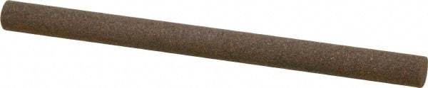 Norton - 4" Long x 1/4" Diam x 1/4" Thick, Aluminum Oxide Sharpening Stone - Round, Coarse Grade - All Tool & Supply