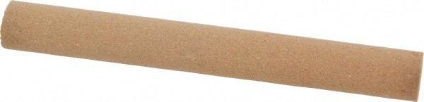 Norton - 4" Long x 1/2" Diam x 1/2" Thick, Aluminum Oxide Sharpening Stone - Round, Medium Grade - All Tool & Supply