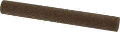 Norton - 4" Long x 1/2" Diam x 1/2" Thick, Aluminum Oxide Sharpening Stone - Round, Coarse Grade - All Tool & Supply