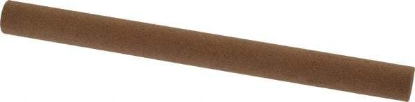 Norton - 6" Long x 1/2" Diam x 1/2" Thick, Aluminum Oxide Sharpening Stone - Round, Medium Grade - All Tool & Supply