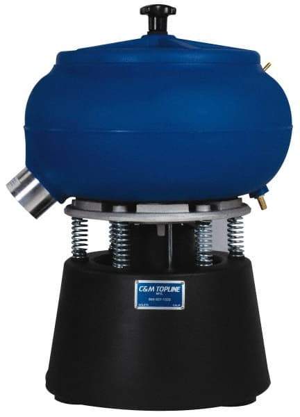 Made in USA - Stand Vibratory Tumbler with Timer - 23" Wide x 19" High x 23" Deep - All Tool & Supply