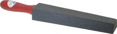 Norton - 1-1/4" Wide x 14" OAL, Silicon Carbide Sharpening Stone - Taper, Coarse Grade, 180 Grit - All Tool & Supply