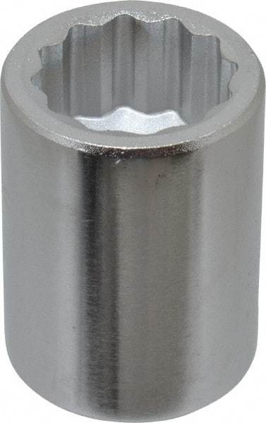 Blackhawk by Proto - 1", 3/4" Drive, Standard Hand Socket - 12 Points, 2" OAL, Chrome Finish - All Tool & Supply