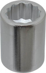 Blackhawk by Proto - 1", 3/4" Drive, Standard Hand Socket - 12 Points, 2" OAL, Chrome Finish - All Tool & Supply