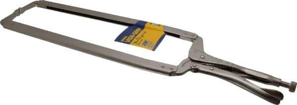 Irwin - 24" OAL C-Clamp Locking Pliers - 15-1/2" Jaw Depth, 12-1/2" Jaw Opening - All Tool & Supply