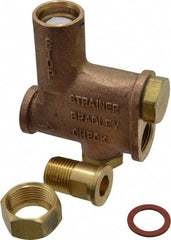 Bradley - Wash Fountain Combination Stop Strainer & Check Valve - For Use with Bradley Foot-Controlled Wash Fountains - All Tool & Supply