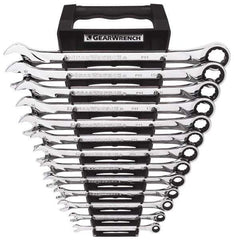 GearWrench - 13 Piece, 1/4" to 1", 12 Point Combination Wrench Set - Inch Measurement Standard, Chrome Finish, Comes in Tray - All Tool & Supply