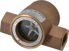 Dwyer - 3/4 Inch, Bronze Body Sight Flow Indicator - 125 Max psi, 4-1/16 Inch Overall Length, 200°F - All Tool & Supply