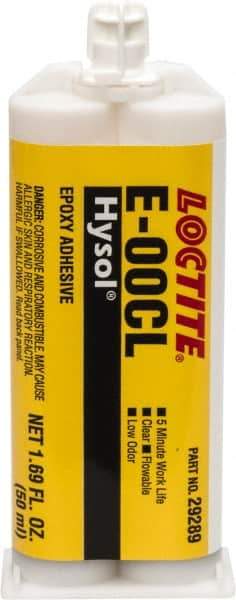 Loctite - 50 mL Cartridge Two Part Epoxy - 20 min Working Time, Series E-00CL - All Tool & Supply