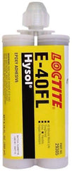 Loctite - 200 mL Cartridge Two Part Epoxy - 40 min Working Time, 3,750 psi Shear Strength, Series E-40FL - All Tool & Supply