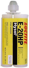 Loctite - 200 mL Cartridge Two Part Epoxy - 20 min Working Time, 4,690 psi Shear Strength, Series E-20HP - All Tool & Supply