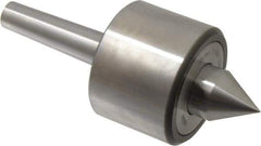 Riten - MT2 Taper Shank, 2-3/8" Head Diam 4,480 Lb Capacity Live Center - 4,000 Max RPM, 1-3/4" Head Length, 1" Point Diam, 1-1/4" Point Len, 440 Lb Max Workpc, 5.786" OAL, 1-1/4" Long Tip, Standard Point - All Tool & Supply