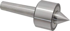 Riten - MT4 Taper Shank, 3" Head Diam 6,000 Lb Capacity Live Center - 4,000 Max RPM, 1-31/32" Head Length, 1-3/8" Point Diam, 1-1/2" Point Len, 2,100 Lb Max Workpc, 7.907" OAL, 1-1/2" Long Tip, Standard Point - All Tool & Supply