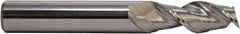 M.A. Ford - 3/4", 3" LOC, 3/4" Shank Diam, 5-1/4" OAL, 2 Flute, Solid Carbide Square End Mill - Single End, Uncoated, 37° Helix, Centercutting, Right Hand Cut, Right Hand Flute, Series 136 - All Tool & Supply