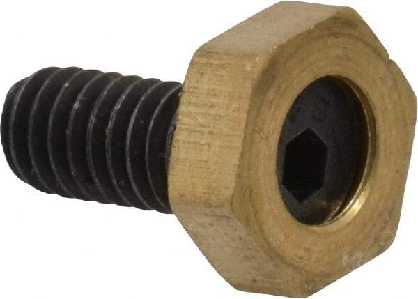 Gibraltar - 5/16" Hex, 8-32 Stud Thread, Symmetrical Hex Clamp - 0.11" Hex Height, 23/64" Thread Length, 10 Clamps - All Tool & Supply