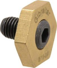 Gibraltar - 13/16" Hex, 5/16-24 Stud Thread, Symmetrical Hex Clamp - 0.11" Hex Height, 15/32" Thread Length, 10 Clamps - All Tool & Supply