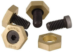 Gibraltar - 5/16-24, 1/2" Long, Steel, Cam Clamp Screw - 13/16" Hex, Use with Gibraltar Fixture Clamp 00642611 - All Tool & Supply