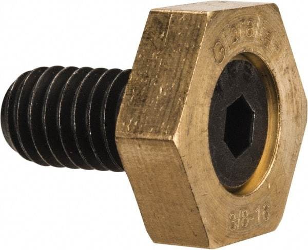 Gibraltar - 13/16" Hex, 3/8-16 Stud Thread, Symmetrical Hex Clamp - 0.11" Hex Height, 23/32" Thread Length, 10 Clamps - All Tool & Supply