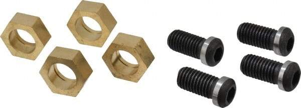 Gibraltar - 1-3/16" Hex, 5/8-11 Stud Thread, Symmetrical Hex Clamp - 0.11" Hex Height, 1-1/8" Thread Length, 10 Clamps - All Tool & Supply