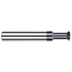 Harvey Tool - 1/4° 1/4" Cut Diam, 0.033" Cut Width, 1/4" Shank, Solid Carbide Double-Angle Cutter - Exact Industrial Supply