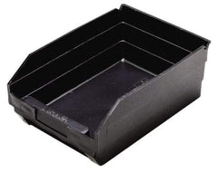 Quantum Storage - 11-5/8" Deep, Black Polypropylene Hopper Shelf Bin - 4" High x 8-3/8" Wide x 11-5/8" Long - All Tool & Supply