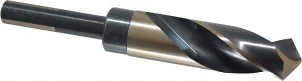 Triumph Twist Drill - 31/32" Drill, 118° Point, High Speed Steel Silver Deming & Reduced Shank Drill Bit - Oxide Finish, 6" OAL, Flats on Shank, 3" Flute Length, Right Hand Cut, Split Point, Spiral Flute, Regular Spiral - All Tool & Supply