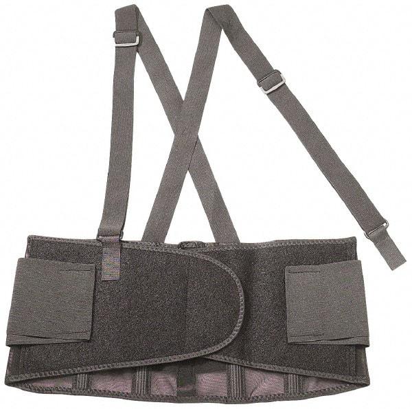 Ergodyne - Size L, Hook & Loop, Spandex Belt with Adjustable Shoulder Straps - 34 to 38" Waist, 7-1/2" Wide, Detachable Strap, Black - All Tool & Supply