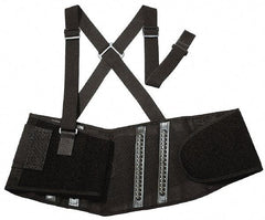 Ergodyne - Size S, Spandex Belt with Adjustable Shoulder Straps - 25 to 30" Waist, Detachable Strap, Black - All Tool & Supply