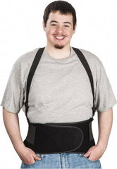 Ergodyne - Size M, Spandex Belt with Adjustable Shoulder Straps - 30 to 34" Waist, Detachable Strap, Black - All Tool & Supply