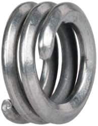 Heli-Coil - #6-32 UNC, 0.138" OAL, Free Running Helical Insert - 2-3/4 Free Coils, Tangless, 304 Stainless Steel, Bright Finish, 1D Insert Length - All Tool & Supply