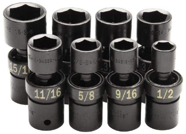 SK - 1/2" Drive 1-1/4" Standard Universal Impact Socket - 6 Points, 3-23/64" OAL - All Tool & Supply