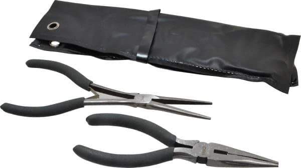 Value Collection - 2 Piece Needle Nose Plier Set - Comes in Plastic Pouch - All Tool & Supply