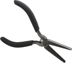 Value Collection - 5" OAL, 1" Jaw Length x 5/8" Jaw Width, Long Nose Mini Pliers - Standard Jaw, Flat Nose Head, Plastic Dipped Handles - All Tool & Supply