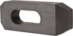 Value Collection - 5/8" Stud, Heat Treated Steel, Plain Strap Clamp - 1.772" Travel, 4" OAL x 1-1/2" Wide x 3/4" High, Black Oxide, Tapered Nose - All Tool & Supply