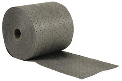 Brady SPC Sorbents - 20 Gal Capacity per Package, Universal Roll - 150' Long x 15" Wide, Gray, Polypropylene - All Tool & Supply