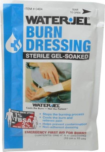 North - 4" Long x 4" Wide, General Purpose Gel Soaked Burn Dressing - White, Nonwoven Bandage - All Tool & Supply