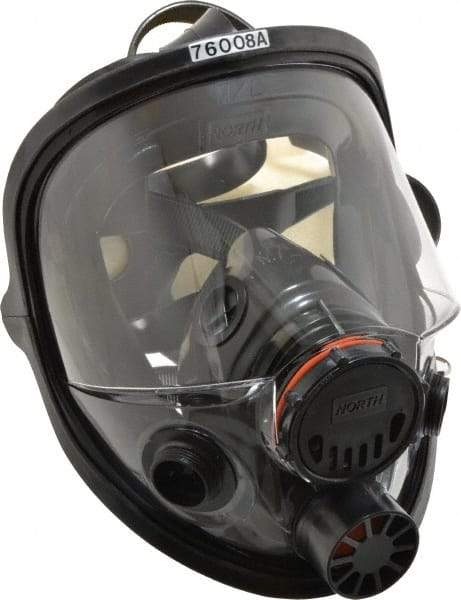 North - Series 7600, Size M/L Full Face Respirator - 5-Point Suspension, Threaded Connection - All Tool & Supply