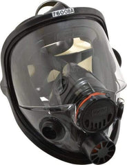 North - Series 7600, Size M/L Full Face Respirator - 5-Point Suspension, Threaded Connection - All Tool & Supply