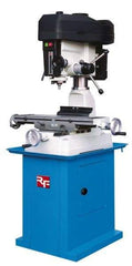 Rong Fu - 3 Phase, 16-3/8" Swing, Step Pulley Mill Drill Machine - 28-1/2" Table Length x 8-1/4" Table Width, 18-1/8" Longitudinal Travel, 6-1/4" Cross Travel, 12 Spindle Speeds, 1 hp, 230 Volts - All Tool & Supply