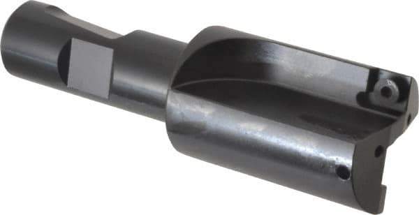 Kennametal - 1-1/4" Cut Diam, 8.64mm Max Depth of Cut, 3/4" Shank Diam, 4" OAL, Indexable Square Shoulder Centercutting End Mill - SPEB 322 Inserts, Weldon Shank, 0° Lead Angle, Through Coolant - All Tool & Supply