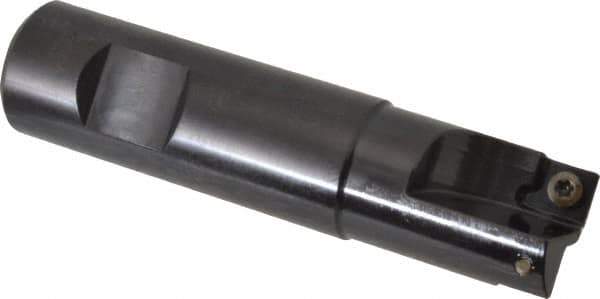 Kennametal - 3/4" Cut Diam, 7.11mm Max Depth of Cut, 3/4" Shank Diam, 3-1/4" OAL, Indexable Square Shoulder End Mill - SDEB 2615. Inserts, Weldon Shank, 0° Lead Angle - All Tool & Supply