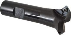 Kennametal - 45° Lead Angle, 1.387" Max Cut Diam, 0.95" Min Cut Diam, 4.96mm Max Depth of Cut, Indexable Chamfer and Angle End Mill - 2 Inserts, SDEB 26152 Insert Style, 3-1/4" Overall Length, Straight Shank - All Tool & Supply