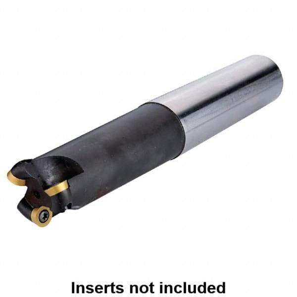 Kennametal - 0.197" Cutting Diam, 3/4" Shank Diam, 3/4" Max Depth of Cut, Straight Shank Indexable Copy End Mill - 2 Inserts, RDHX 10 Insert, KDM Toolholder, Through Coolant - All Tool & Supply