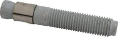 Made in USA - 1" Diam, 1" Drill, 6" OAL, 1-1/8" Min Embedment Wedge Expansion Concrete Anchor - Grade 5 Steel, Galvanized Finish, Hex Nut Head, Hex Drive, 3-1/8" Thread Length - All Tool & Supply