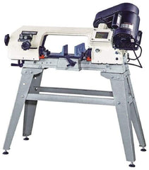 Enco - 5 x 6" Manual Combo Horizontal & Vertical Bandsaw - 1 Phase, 45° Vise Angle of Rotation, 0.33 hp, 110/220 Volts, Step Pulley Drive - All Tool & Supply