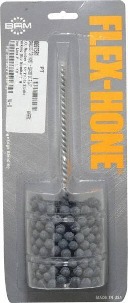 Brush Research Mfg. - 2-1/2" Bore Diam, 320 Grit, Silicon Carbide Flexible Hone - Extra Fine, 8" OAL - All Tool & Supply