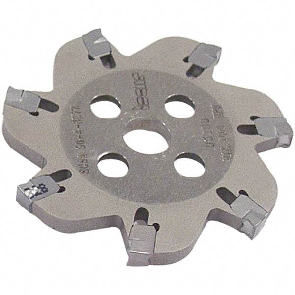 Iscar - Arbor Hole Connection, 0.106" Cutting Width, 1" Depth of Cut, 4.92" Cutter Diam, 1-1/4" Hole Diam, 16 Tooth Indexable Slotting Cutter - SGSA Toolholder, GSAN 3 Insert, Right Hand Cutting Direction - All Tool & Supply