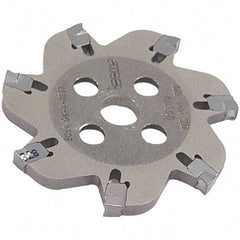 Iscar - Arbor Hole Connection, 0.139" Cutting Width, 16mm Depth of Cut, 80mm Cutter Diam, 22mm Hole Diam, 10 Tooth Indexable Slotting Cutter - SGSA Toolholder, GSAN 3 Insert, Right Hand Cutting Direction - All Tool & Supply