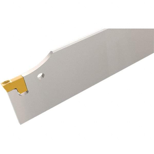 Iscar - 3-15/16" Blade Height, 10mm Blade Width, 460mm OAL, Neutral Cut, Single End Indexable Cut-Off Blade - TGFH Blade, Tang-Grip Series - All Tool & Supply