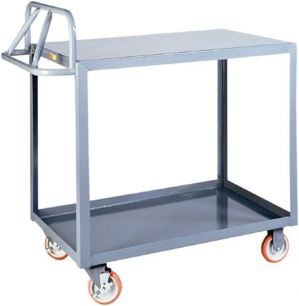 Little Giant - 1,200 Lb Capacity, 24" Wide x 53-1/2" Long x 42" High Shelf Cart - 2 Shelf, Steel - All Tool & Supply